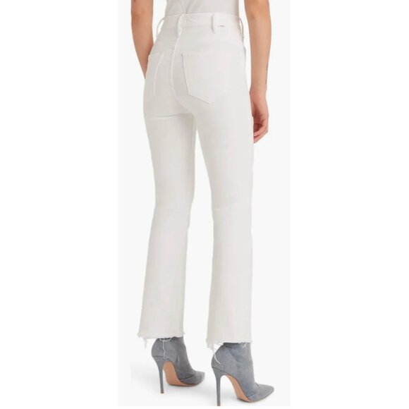 Mother Jeans The Hustler Ankle Fray Fairest of them all White 27 New With Tags - Picture 2 of 16